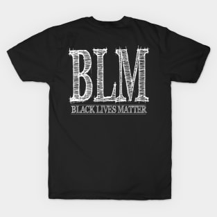 Black Lives Matter White T-Shirt